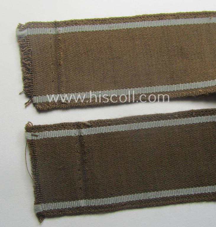 Just minimally worn example of a WH (Heeres) cuff-title ie. armband (ie. 'Ärmelstreifen') entitled: 'Feldgendarmerie' (being a typical 'semi-BeVo'-woven example)