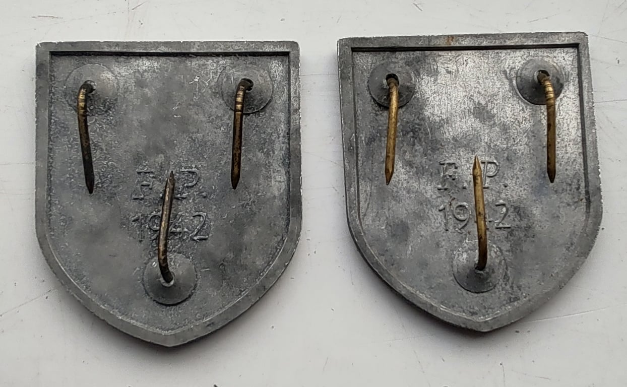 Reproduction Waffen-SS pith helmet shields