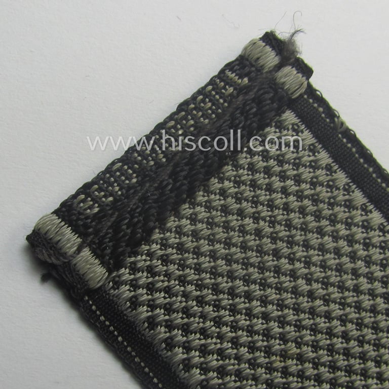 Superb, Waffen-SS cuff-title (ie. 'Ärmelstreifen') as executed in neat 'BeVo'-weave pattern as intended for a member serving within the: 'SS-Geb.Jäger-Regiment 12' - "Michael Gaißmair"