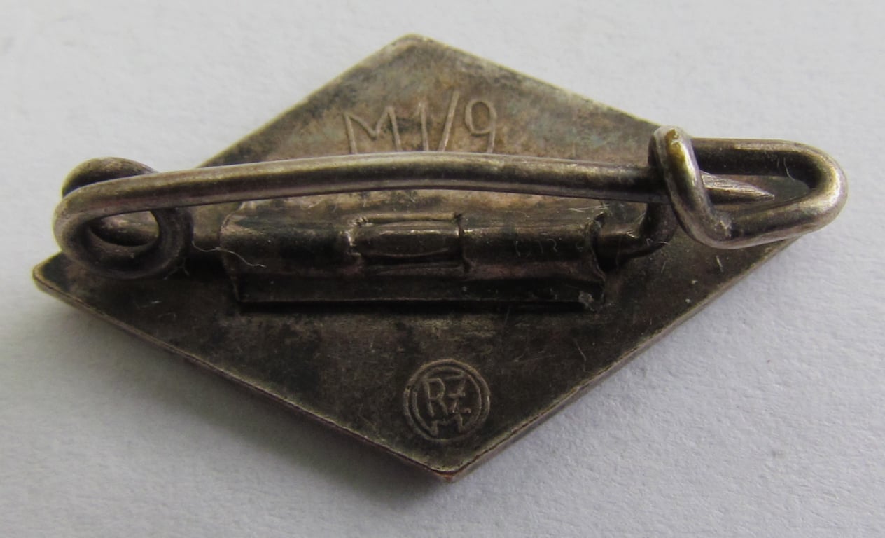 Hitler Youth Membership Pin by RZM M1/9