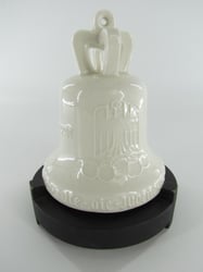 Berlin Porcelain Olympic Games 1936 Bell + Wooden...