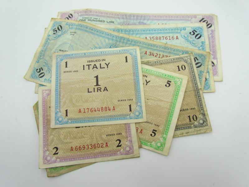 Allied Forces money for Italy