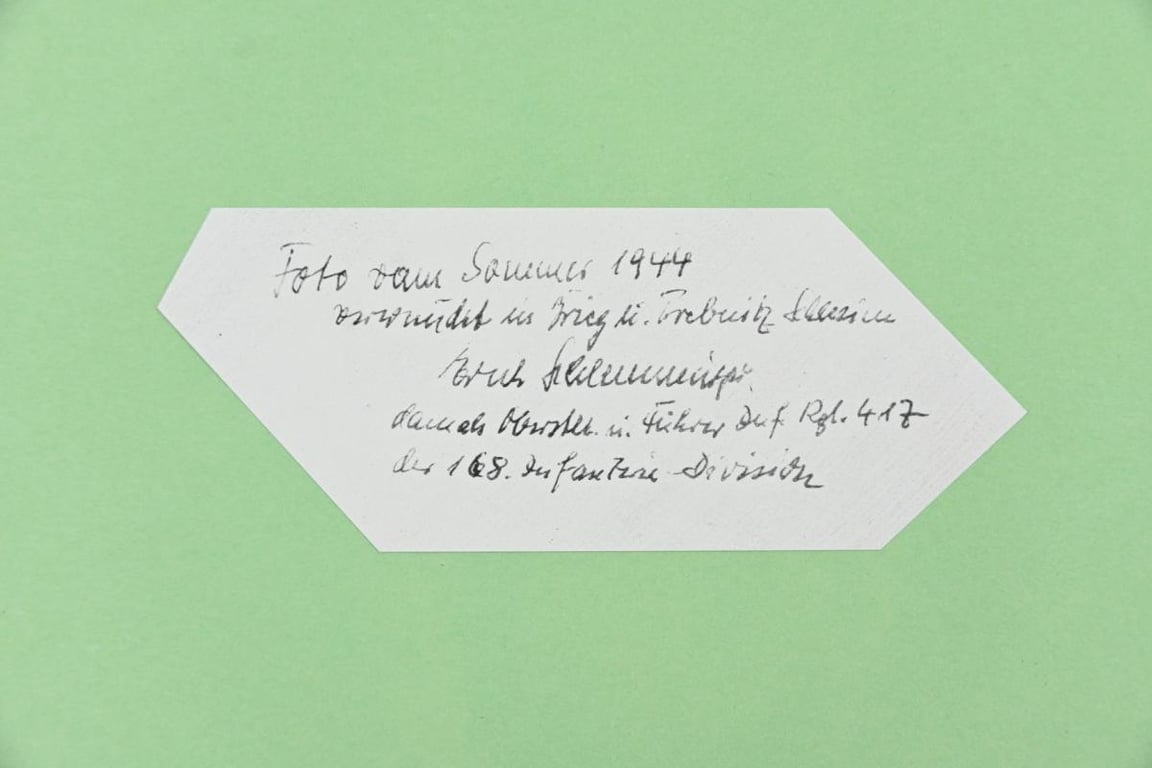 Signature of Wehrmacht Heer KC Recipient 'Erich Schlemminger'