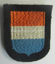 Dutch, Waffen-SS 'volunteer' arm-shield as was specifically intended...