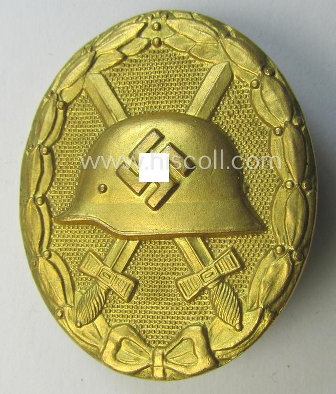 'Verwundeten-Abzeichen in Gold' by the Austrian maker: 'Hauptmünzamt Wien'