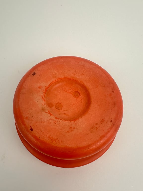 Orange coloured Wehrmacht bakelite 'Salzbuchse' 1942
