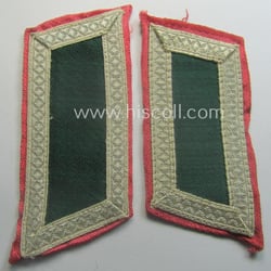Pair of (partly!) 'BeVo'-woven, NCO-pattern 'Ostvölker'-collar-tabs as intended...
