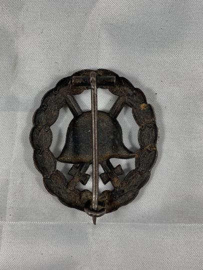 WW1 Wound Badge in Black 'Cut-out'