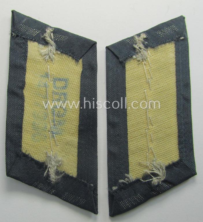 Superb pair of WH (Heeres) - and I deem later-war-pattern! - officers'-type collar-patches (ie. 'Kragenspiegel für Offiziere m. Sonderführer-Dienstgrad') as was intended for an officer who served as a: 'Sonderführer Z'