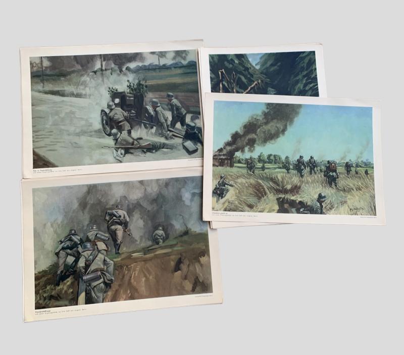 German WWII Combat Art Folio