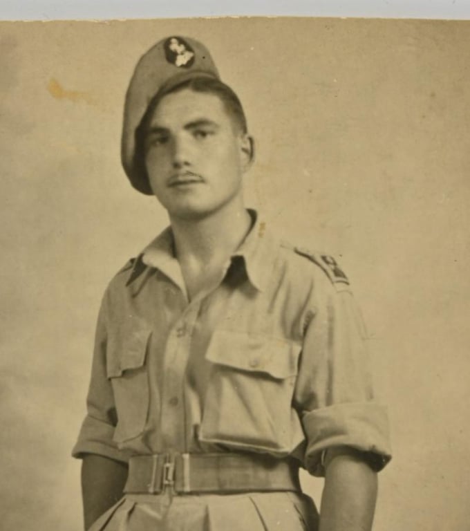 British WW2 Portrait Picture 'Queen's Own Royal West Kent Regiment'