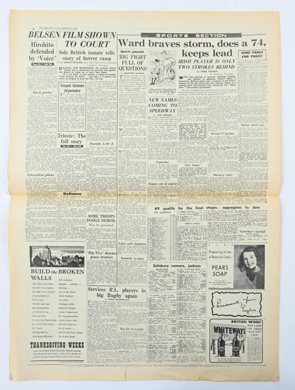 British WW2 Newspaper 'The Daily Mail'