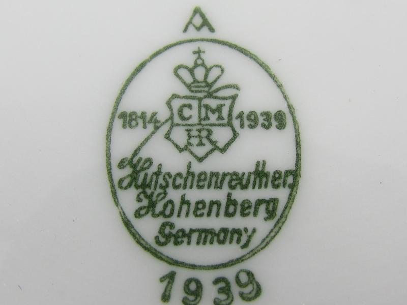 Luftwaffe Lion’s Head Bowl Fl.UV Bavaria 1939