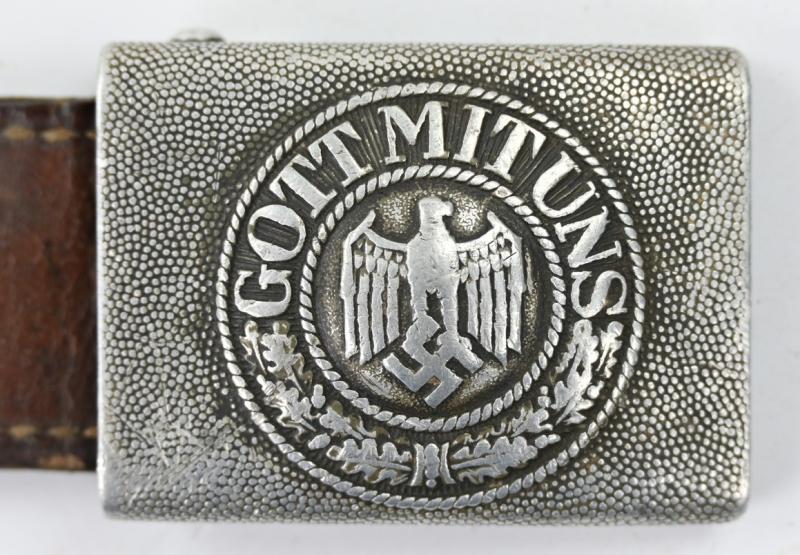 German WH Alu Beltbuckle with Tab 1938