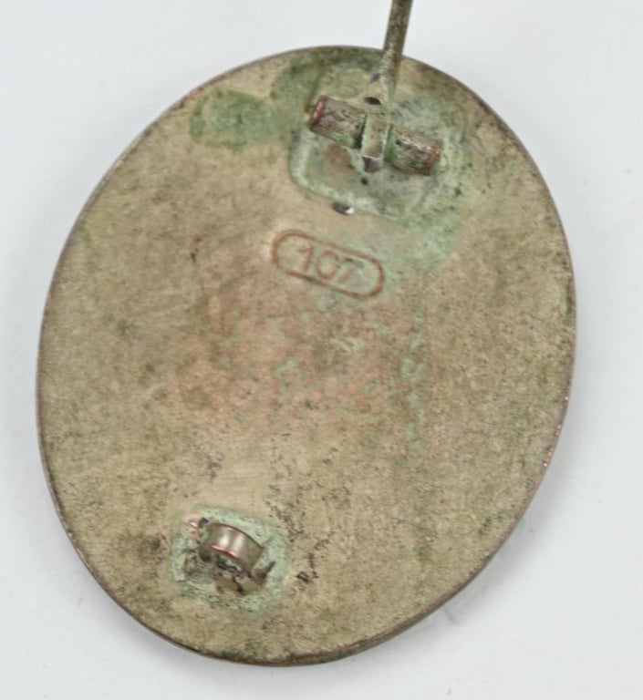 German Wound Badge in Silver '107'