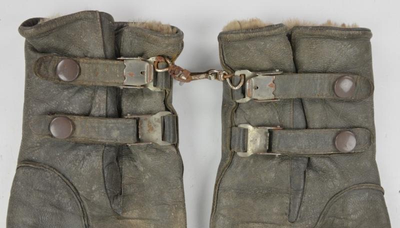 German WH Leather Motor Cyclist Gloves