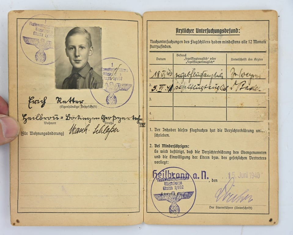German NSFK Flightbook