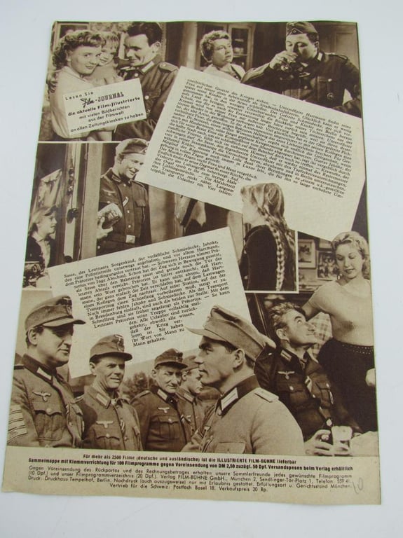 Original Movie Flyer From German Movie Urlaub auf Ehrenwort 1955