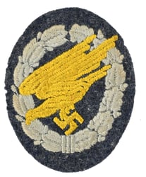 German LW FSJ Cloth Badge