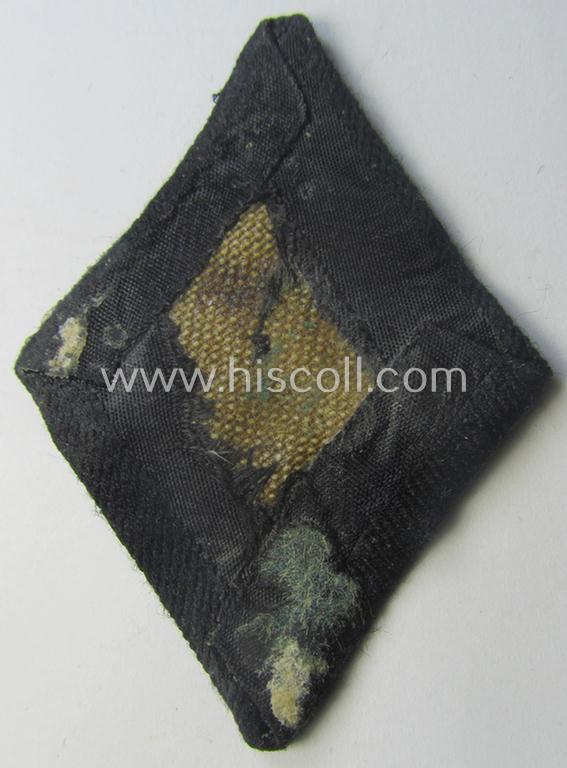 Waffen-SS-pattern, 'BeVo'-woven sleeve-insignia (ie. 'Ärmelraute') as intended to signify former membership within the: 'Polizei'