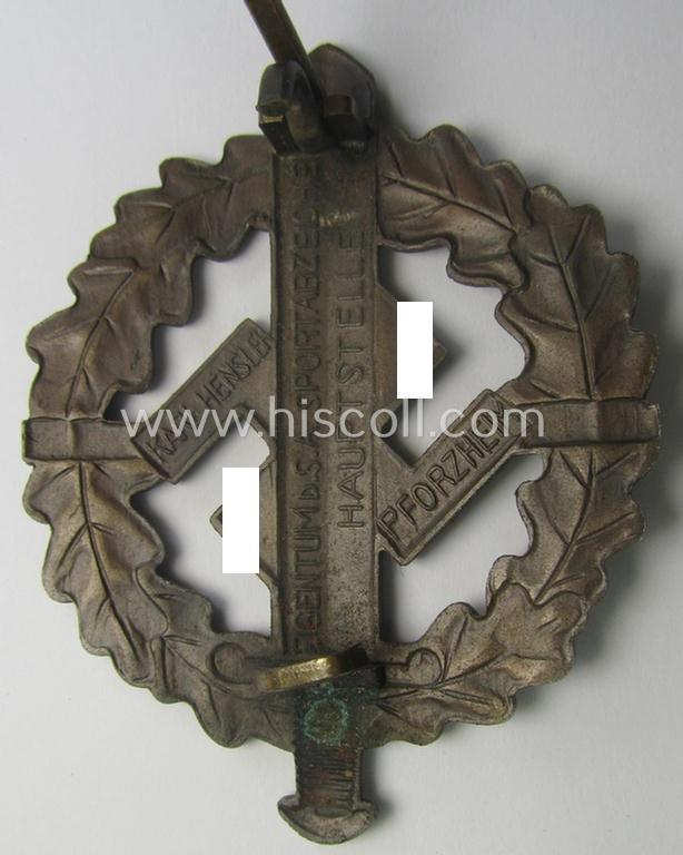 'SA-Sportabzeichen in Bronze' by: 'Karl Hensler - Pforzheim'
