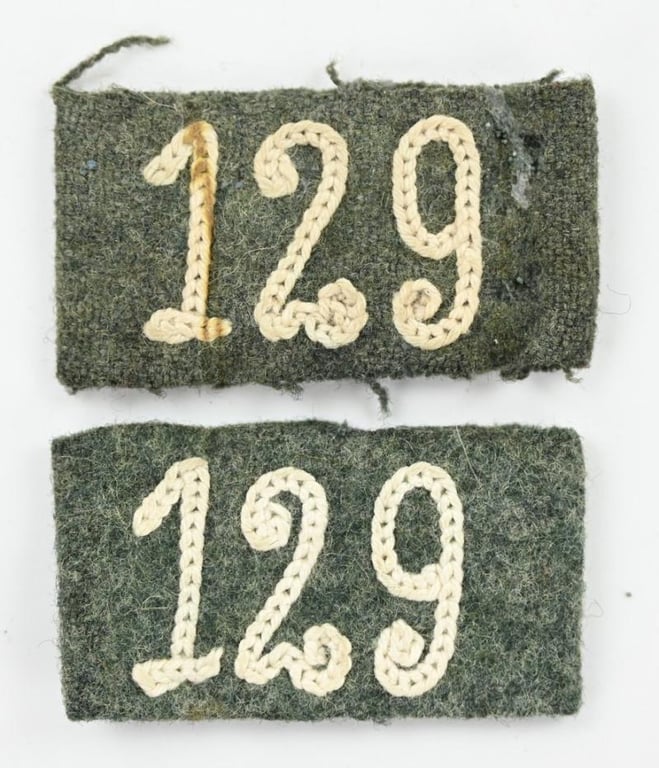 German WH Shoulderboard Slip-ons 'I.R.129'