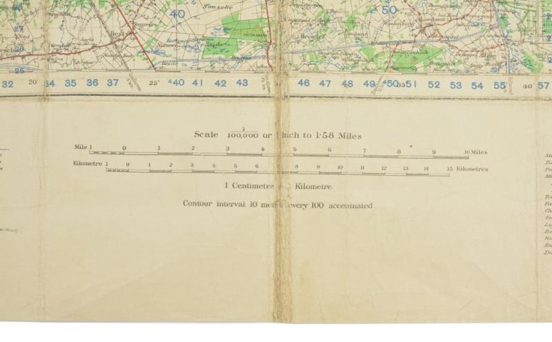 US WW2 Mapcard 's-Hertogenbosch Holland 1944