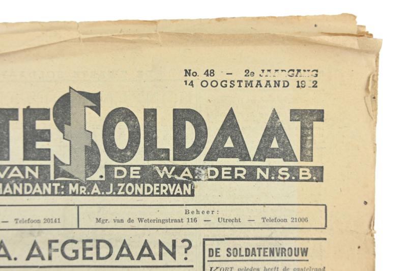 Dutch SS Magazine 'De Zwarte Soldaat' 1942