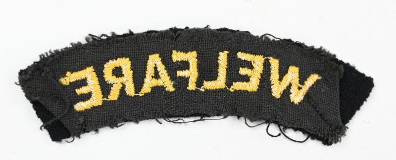 British WW2 'Welfare' Shoulder Title