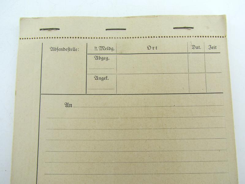 German mapcase notebook ( Melde-Block )