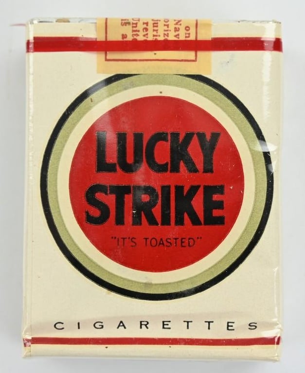 US WW2 Package of Lucky Strike Cigarets