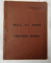 WW2 British Army skill at arms record book