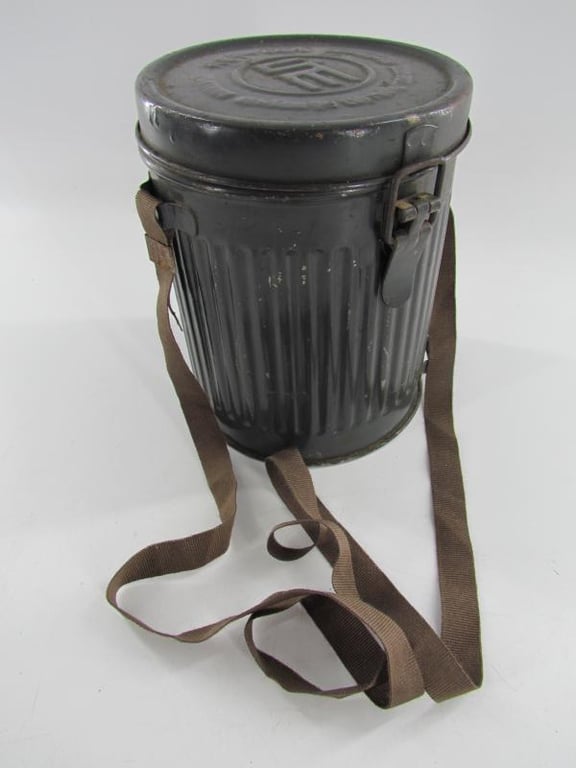 German Civilian Gasmask ( Volksgasmaske ) in Canister