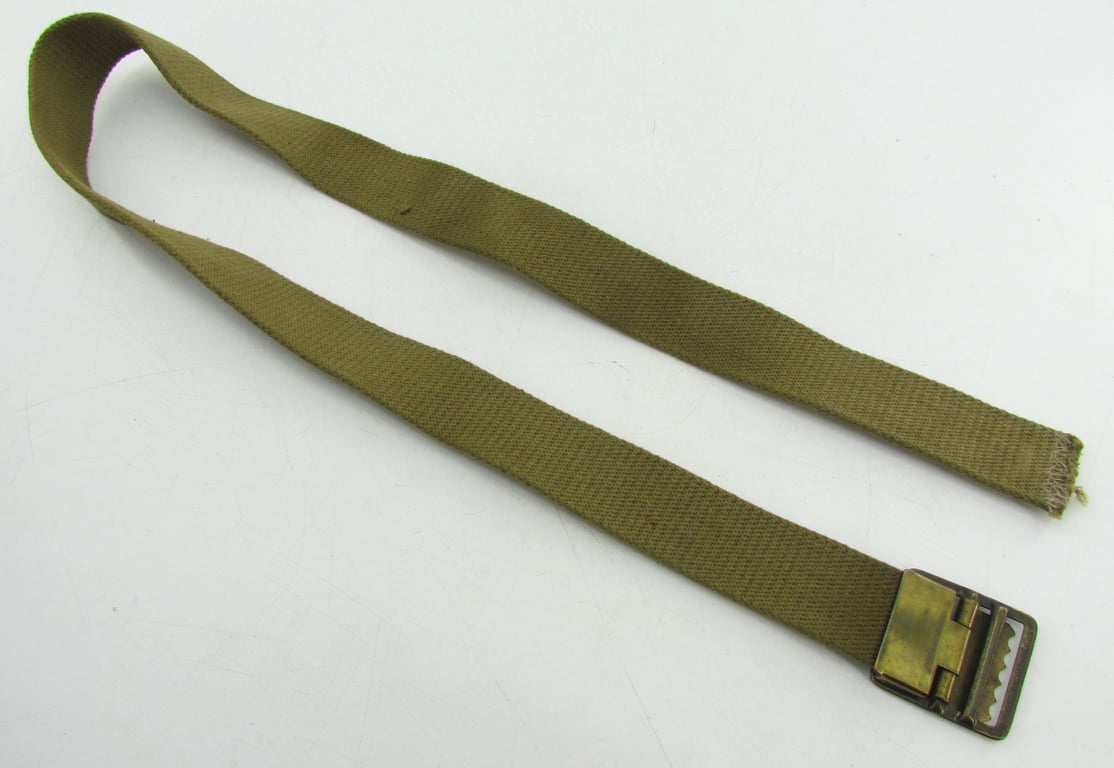 USMC WWII cotton webbing trousers belt