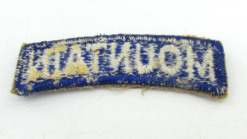 US WWII 10th Mountain Division Patch With Tab & Cap Pin