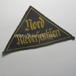 Early-pattern 'HJ' ('Hitlerjugend') district-triangle (ie. 'Gebietsdreieck') entitled: 'Nord...
