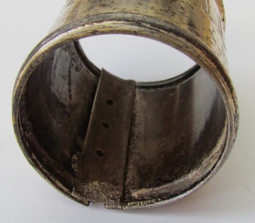 Wehrmacht Truppenfahne Fahnenstockring – Beobachtungs-Abteilung 7