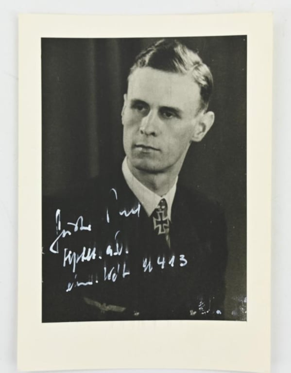 Signature of Kriegsmarine KC-Recipient 'Gustav Poel'