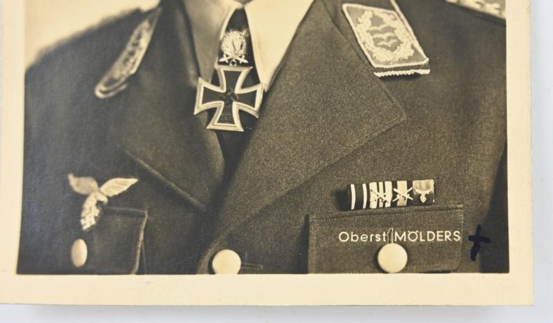 German Knight's Cross recipient Postcard 'Oberst Molders'