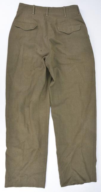 US WW2 Field Wool Serge Trousers