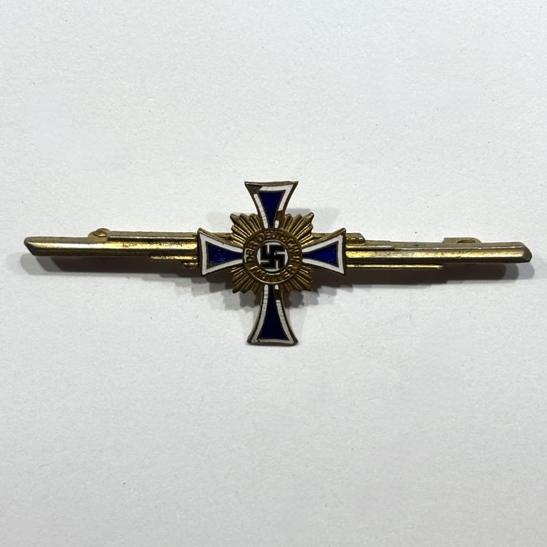 Miniature Mother's Cross in Gold on Clasp