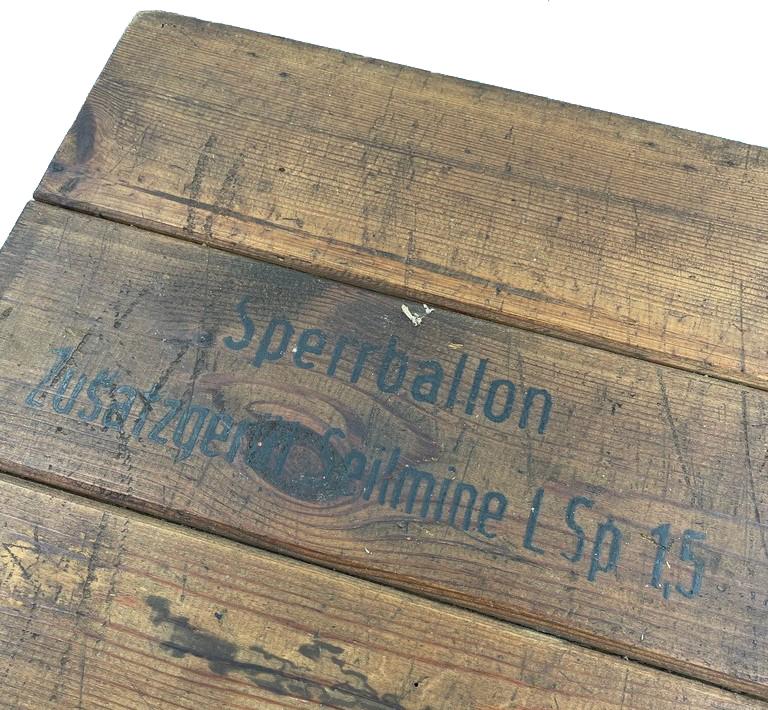 German WW1 Sperrballon Seilmine Equipment box