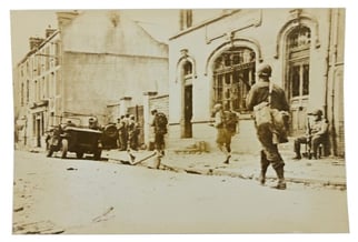 US WW2 Press Photo Normandy 'La Haye du...