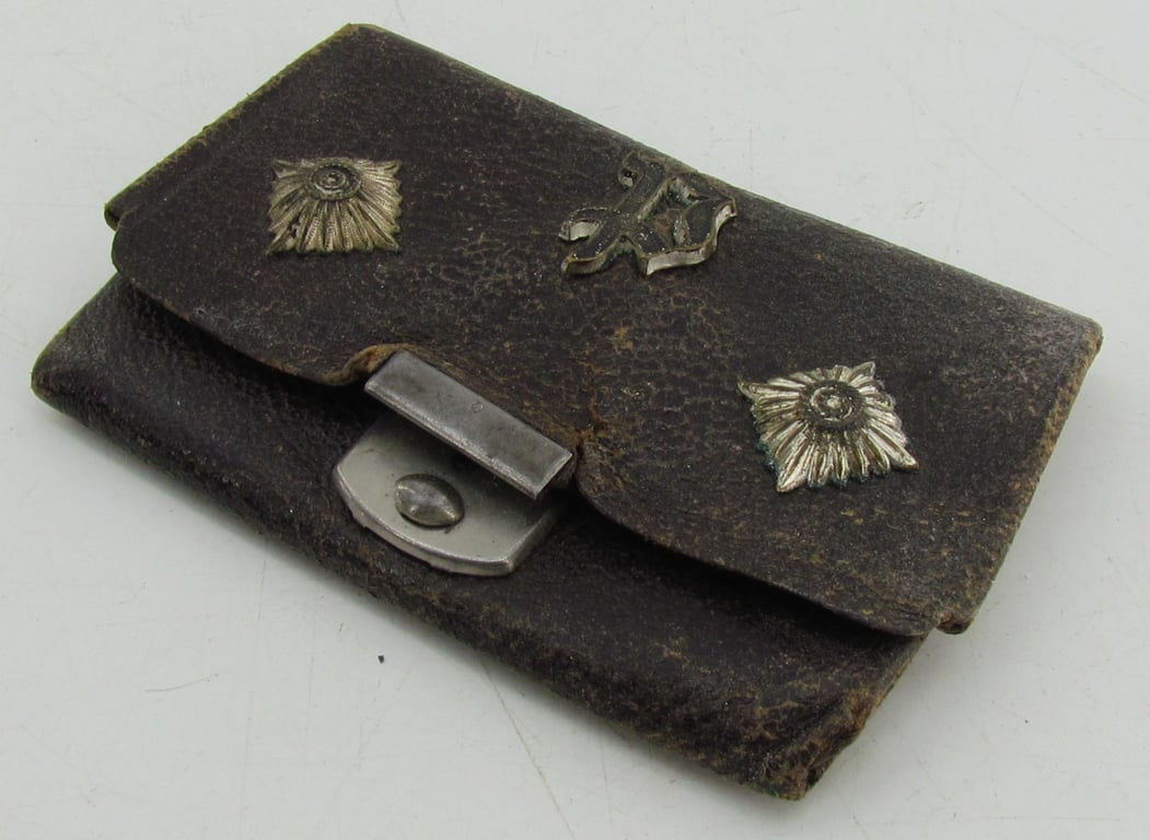 Wehrmacht Soldier Wallet with Panzerjäger cypher and 2x rank pips
