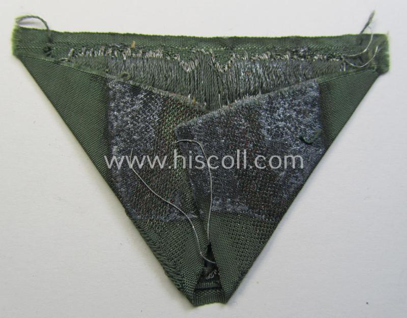 Attractive - and never used! - WH (Heeres) officers'-type: 'M41/M43-pattern'-cap-eagle/cocarde (cap-trapezoid or: 'Mützentrapez') as was intended for usage on the: 'M-41 o. 43'-model, officers'-type field-caps (ie. 'Einheitsfeldmützen')