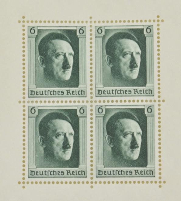 German Stampcard 'Wer ein Volk Retten will Kann nur Heroisch Denken'