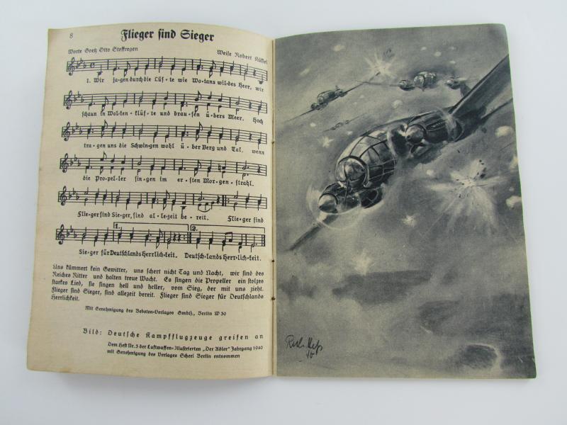 Adler-Liederheft Liederbuches der Luftwaffe