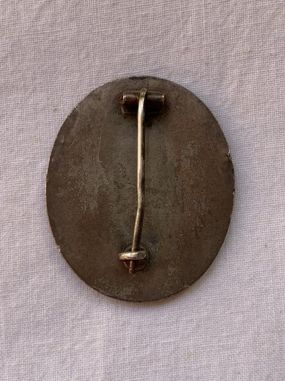 Wound Badge in Silver -Buntmetall-