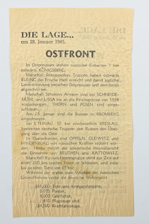 Allied WW2 Droppingsflyer 'Westfront/Ostfront'