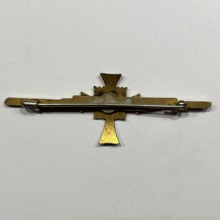 Miniature Mother's Cross in Gold on Clasp